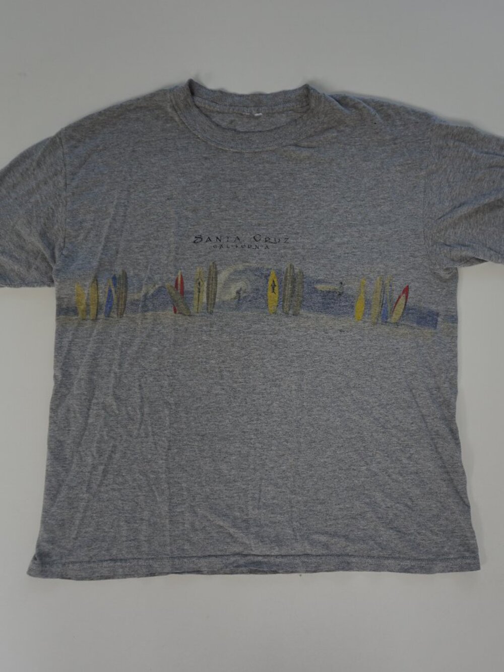 Vintage Santa Cruz Surfboard Surf Beach Graphic Soft T Shirt